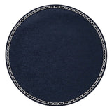 Navy Coco Round Placemats by Mode Living | Fig Linens