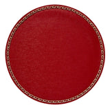 Red Coco Round Placemats by Mode Living | Fig Linens