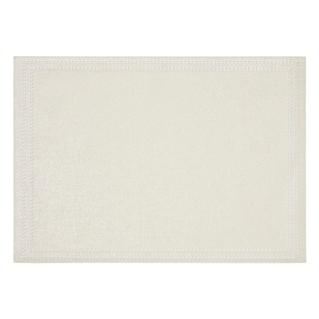 Paloma Pearl Rectangle Placemats by Mode Living | Fig Linens