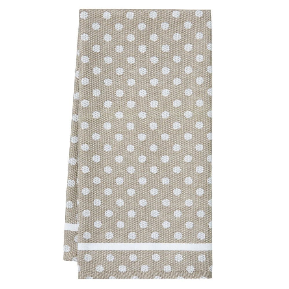 Chestnut Polka Dot Tea Towel by Mode Living | Fig Linens