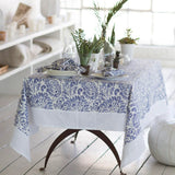 Vail White & Silver Table Linens by Mode Living | Fig Linens