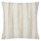 Terra Striped Beige Metallic Square Pillow by Mode Living | Fig Linens