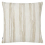 Terra Striped Beige Metallic Square Pillow by Mode Living | Fig Linens