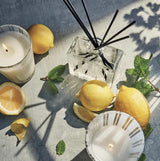 Fig Linens - Amalfi Lemon & Mint Reed Diffuser and Candles by Nest