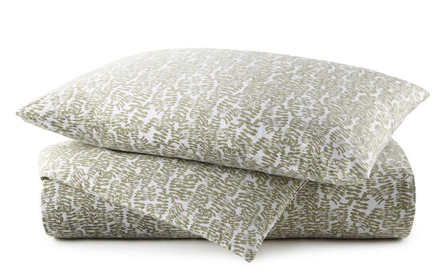 Fig Linens - Olive Fern Duvet, sheets and Shams by Peacock Alley - Sale Duvet Cover