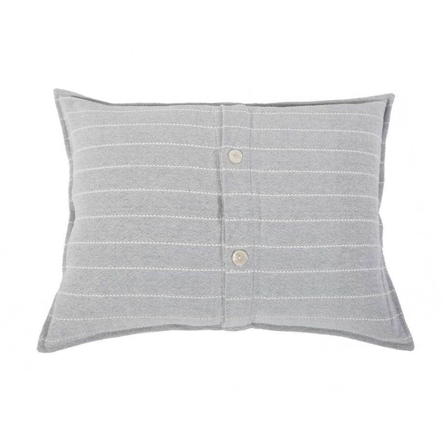 Fig Linens - Henley Sky Shams by Pom Pom at Home - Back