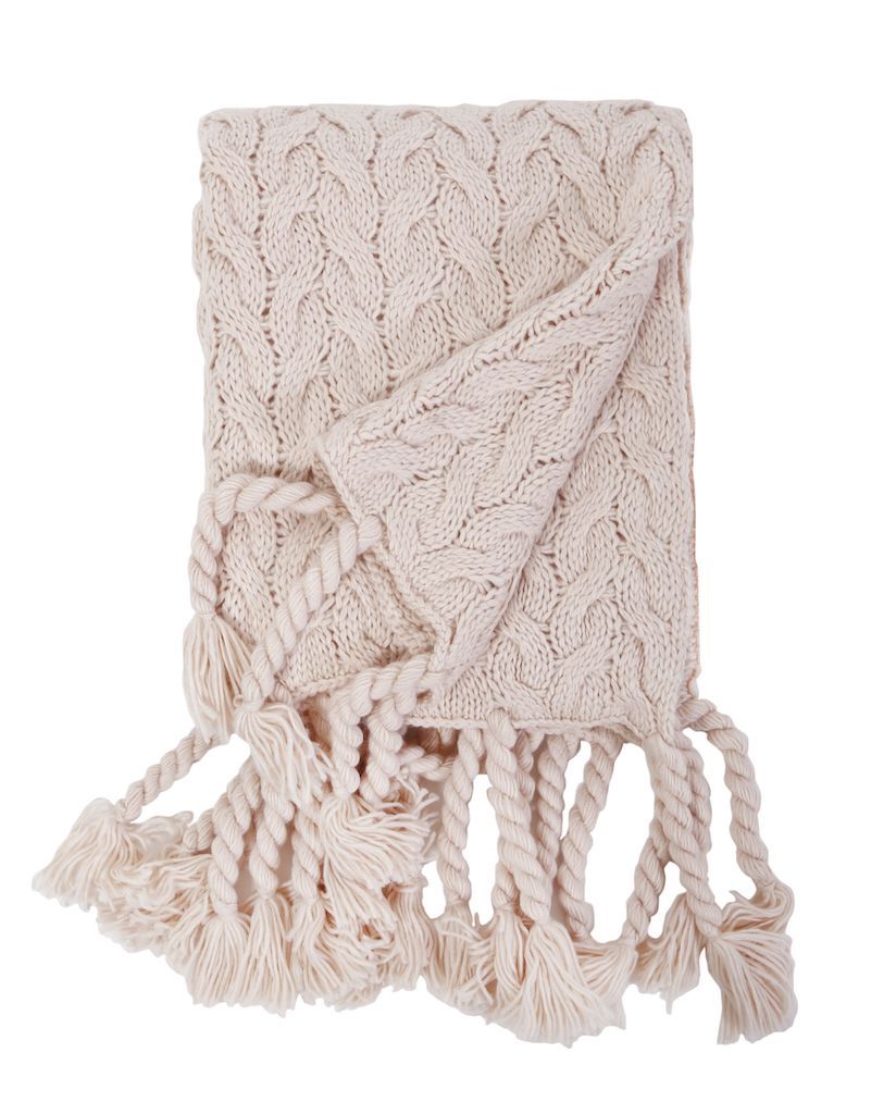 Capistrano Blush Throw by Pom Pom at Home | Fig Linens and Home