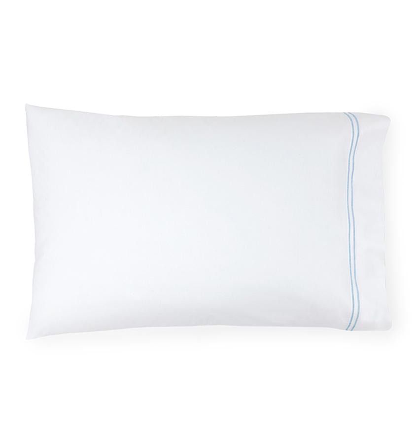 Fig Linens - Sferra Grande Hotel Bedding - White and Blue Case