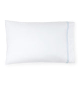 Fig Linens - Sferra Grande Hotel Bedding - White and Blue Case