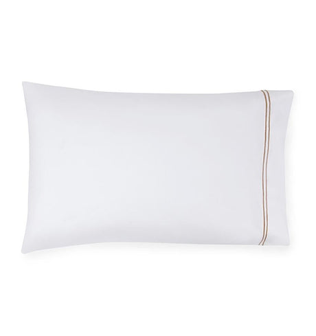 Fig Linens - Sferra Grande Hotel Bedding - White and taupe case