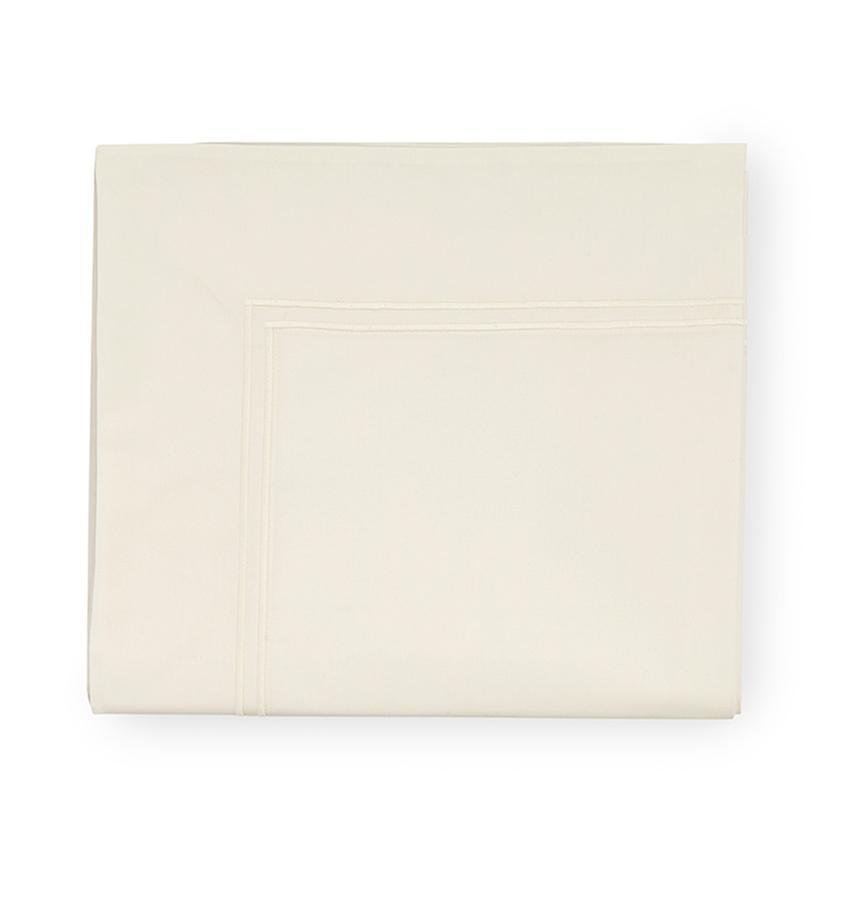 Fig Linens - Sferra Grande Hotel Bedding - Ivory Flat Sheet