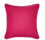 Back - Manarola Tangerine & Raspberry Decorative Pillow by Sferra