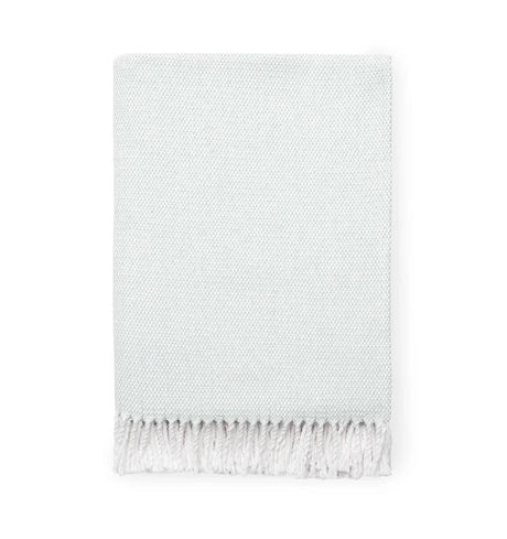 Fig Linens - Terzo Seagreen Throw by Sferra