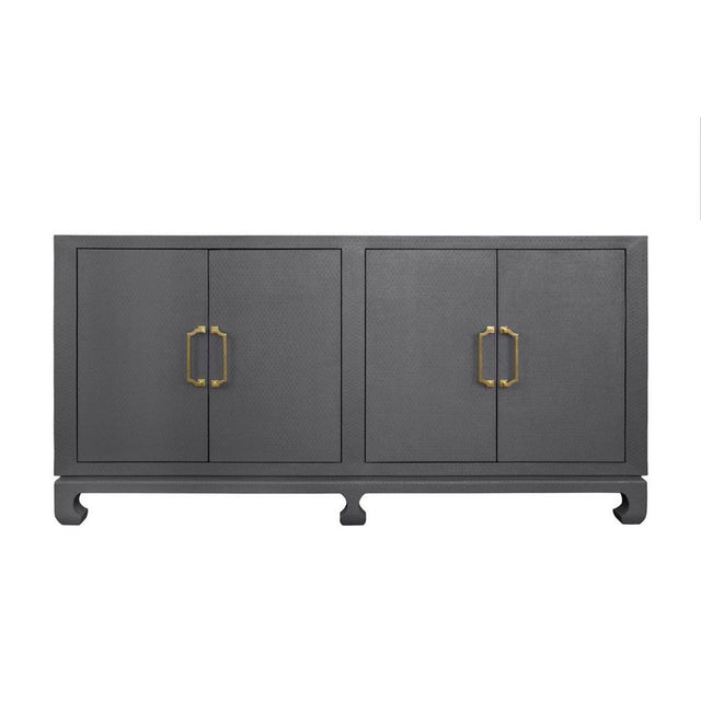 Drayton Grey 4-Door Buffet by Worlds Away | Fig Linens and Home