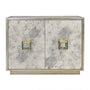 Winslow Antique Mirror and Silver Leaf Cabinet | Fig Linens and Home