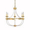 Layla Gold & Acrylic Chandelier by Worlds Away | Fig Linens