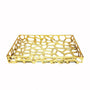 Fig Linens - Byron Gold Tray by Worlds Away