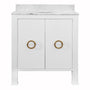 Blanche Textured White Bath Vanity by Worlds Away | Fig Linens