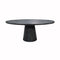 Jefferson Black Cerused Oak Oval Dining Table | Fig Linens