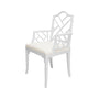 Bristol White Lacquer Arm Chair by Worlds Away | Fig Linens