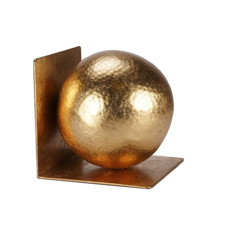 Wilder Gold Hammered Ball Bookends by Worlds Away | Fig Linens