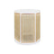 Freya Cane Side Table with White Lacquer Frame | Fig Linens