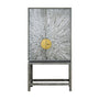 Fig Linens - Worlds Away - Luna Grey Cerused Oak Bar Cabinet by Worlds Away