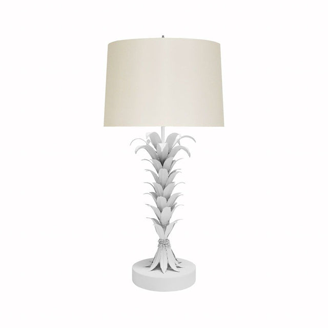 Capri White Table Lamp by Worlds Away | Fig Linens and Home