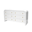 Valentina White 6-Drawer Chest by Worlds Away | Fig Linens