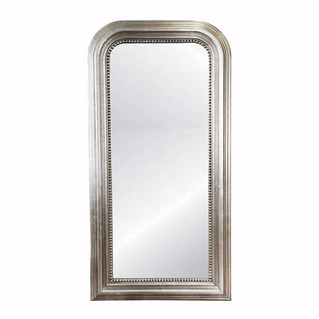 Waverly Silver Leaf Floor Mirror by Worlds Away | Fig Linens and Home