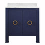 Blanche Navy Bath Vanity by Worlds Away | Fig Linens and Home