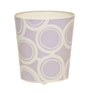 Lavender & Cream Oval Wastebasket by Worlds Away | Fig Linens