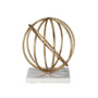 Quincy Gold Sphere Sculpture by Worlds Away | Fig Linens 