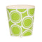 Green & Cream Oval Wastebasket by Worlds Away | Fig Linens