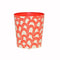 Worlds Away - Gaston Orange & Cream Oval Wastebasket | Fig Linens and Home