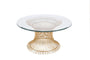 Powell Round Gold Coffee Table - 42" Dia