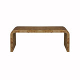 Fig Linens - Worlds Away - Newbury Light Burlwood Waterfall Coffee Table