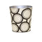 Black & Silver Oval Wastebasket by Worlds Away | Fig Linens