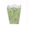 Worlds Away - Green & White Square Wave Top Wastebasket | Fig Linens and Home