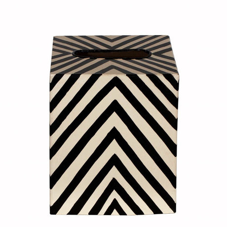 Zebra Tissue Box Cover by Worlds Away | Fig Linens and Home