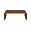 Fig Linens - Worlds Away - Worlds Away Newbury Dark Burlwood Waterfall Coffee Table 