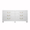 Worlds Away - Murray White Drawer Chest with Brass Hardware | Fig Linens