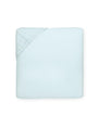 Fitted Sheet - Sferra Celeste Aquamarine Cotton Percale - Aqua Bed Sheet at Fig Linens and Home