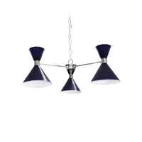 Thumbnail for Sullivan Navy & Nickel Chandelier by Worlds Away | Fig Linens and Home