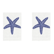 Blue Starfish Linen Guest Towels (Set of 2) | Fig Linens and Home