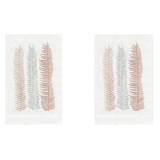 Peach Kelp Linen Guest Towels (Set of 2) | Fig Linens and Home