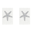 Silver Starfish Linen Guest Towels (Set of 2) | Fig Linens and Home