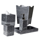 Caviar Platinum & Silver Bath Accessories by Mike + Ally | Fig Linens