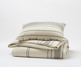 Ivory Duvets and Shams - Rippled Stripe Organic Bedding by Coyuchi | Fig Linens