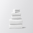 Coyuchi Cloud Loom Alpine White Organic Bath Towels | Fig Linens